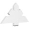 Ekena Millwork Redmond Architectural Grade PVC Gable Bracket, 36"W x 18"H x 2"D x 6"F, 12/12 Pitch GBP036X18X0206RED00 - alternate 1